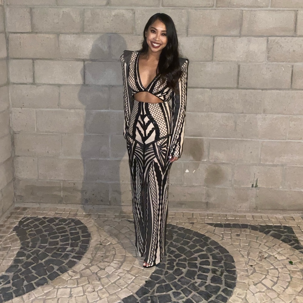 AKIRA Label Need Security Cut Out Maxi Dress